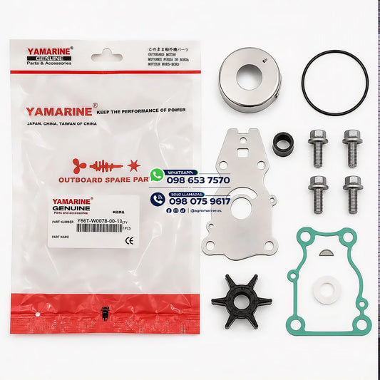 Kit de reparación bomba de agua 66T-W0078-00 para fueraborda Yamaha  40HP